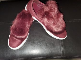 Size 6 Faux Fur Sneakers