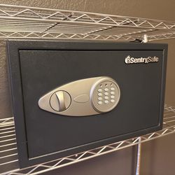 Sentry Safe with electronic keypad and keys