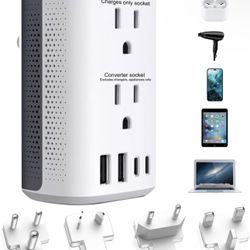 Voltage Converter Us to Europe, 220v to 110v Power Combo, Transformer for Curly Hair Dryer, European Plug Converter 2300w Travel Adapter Worldwide, St