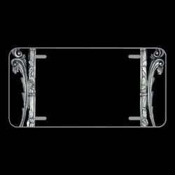 License Plate Novelty Car Front Frame Photos Antique Pewter Elegant