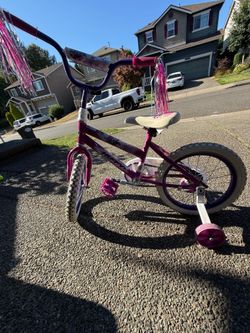 Toddler bike with training wheels