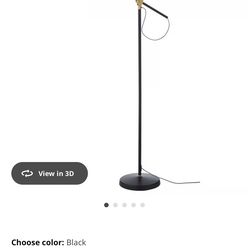 RANARP Floor/reading lamp, black