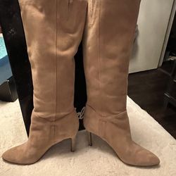 Sam Edelman Camel Suede Boots Size 7