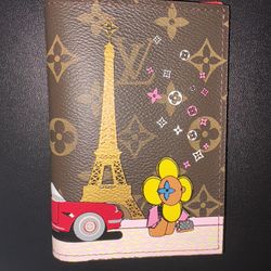 Lv Louis Vuitton Paris Passport Holder 