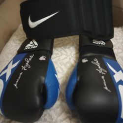 UFC MARTIAL ARTS GLOVES AND BACK BRACE