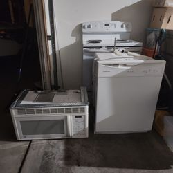 Dishwasher, Stove, And Microwave 