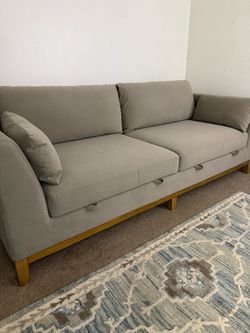 Thomasville Mokena Fabric Stationary Sofa with Storage