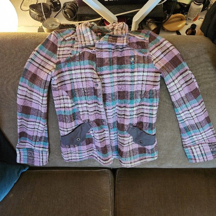 Womens Diesel Pink Plaid Jacket