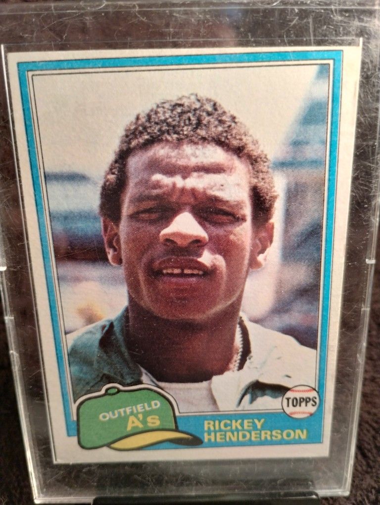 Ricky Henderson 1981 Topps Baseball Card 