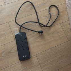 Philips Power Strip / Surge Protector – 10 Outlets + 2 USB