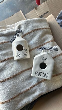 Rae Dunn baby bird bird houses