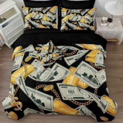 NEW Dollar Comforter Set KING