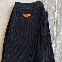 Black corduroy Empyre Pants Size 30
