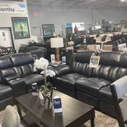 leather sofa loveseat 💙🏡 $1,899