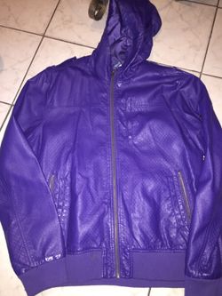 H&M purple Leather jacket