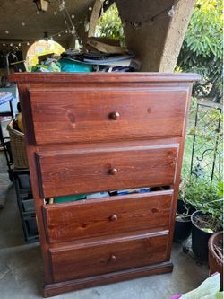 Solid wood dresser