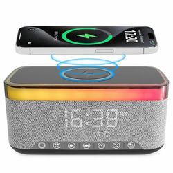 Charge ‘N Shine Wireless Charging Alarm Clock and Speaker