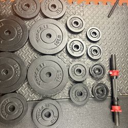 Beast/Smooth Set of Cast Iron Adjustable Dumbbells Yes4All.  Brute W: 150 pounds