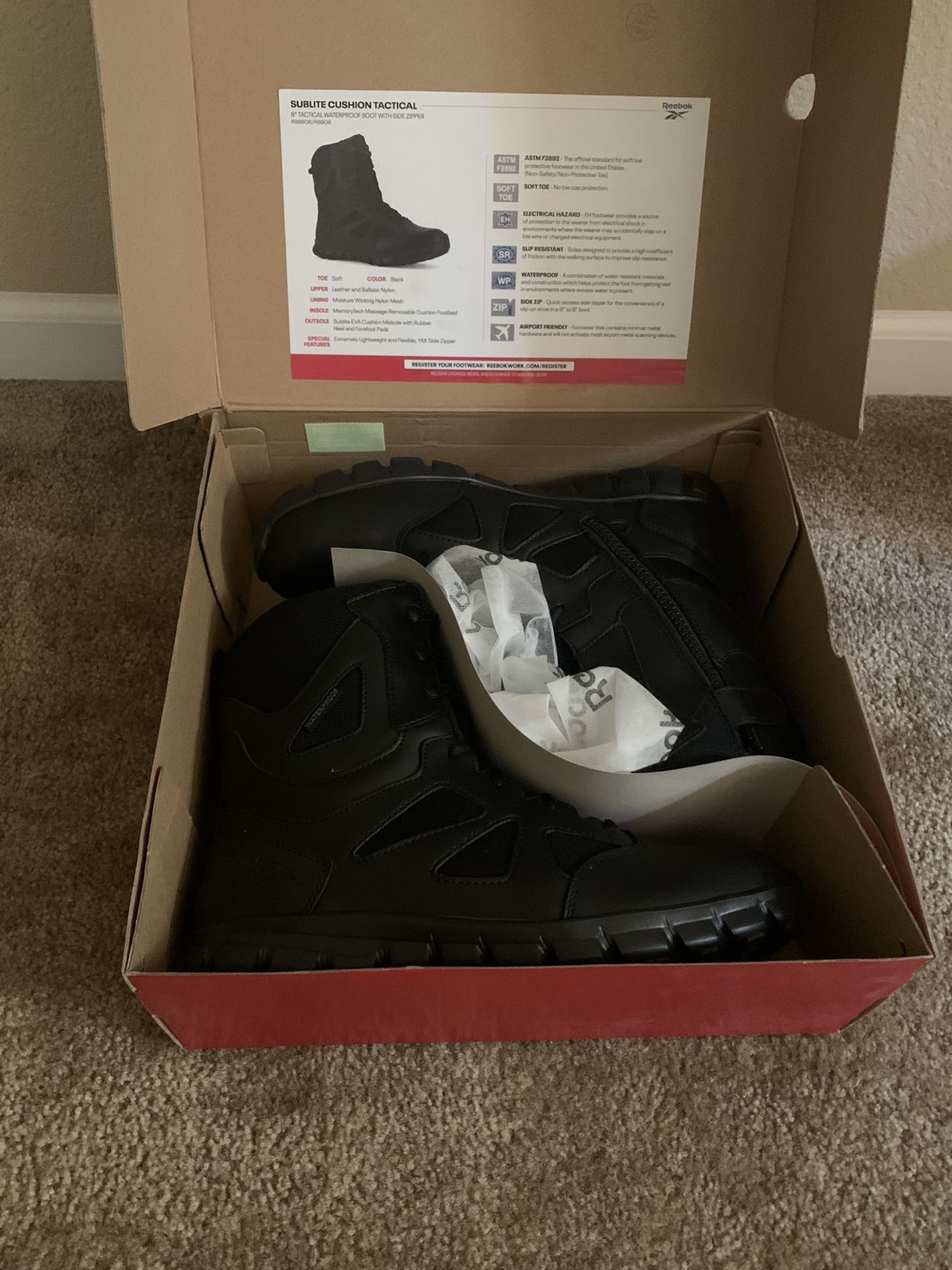 Brand New Reebok Tactical Work Boot