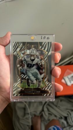 CeeDee Lamb football zebra card