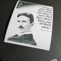 Nikola TESLA laptop Notebook Sticker Tablet Sticker (1)