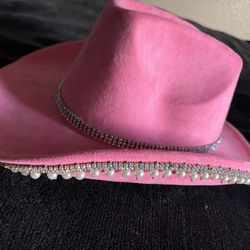 Cowgirl Pink Sparkle Hat