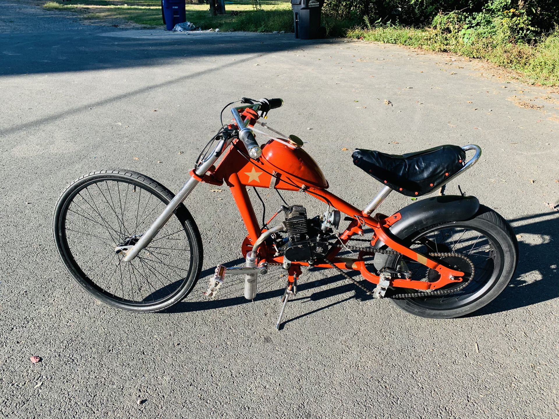 Motorized chopper bike