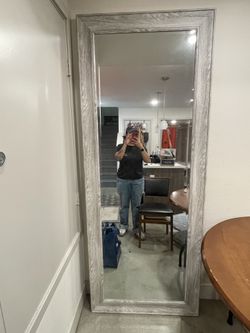 Extra Large Standing Mirror - Gray Frame - 79”x31.5”