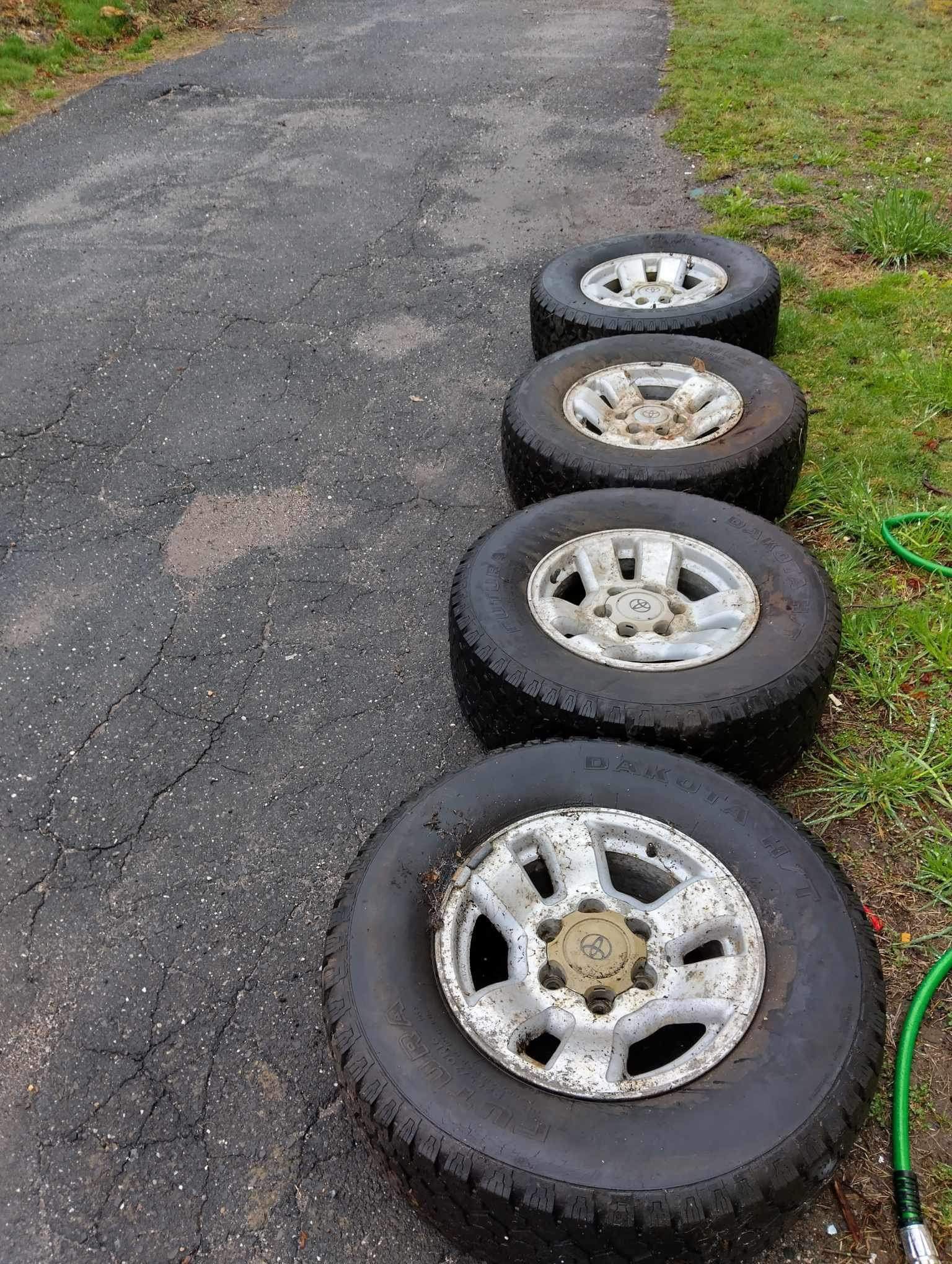 4 Rims With Used Tires