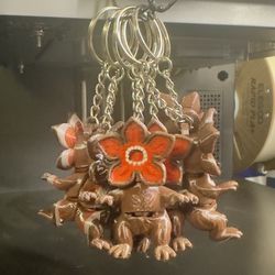  Demogorgon Keychains – 3D Printed (Stranger Things Style)