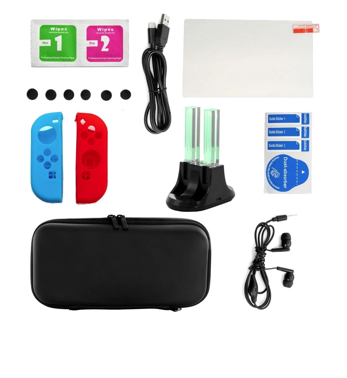 GameFitz 14 in 1 Accessories Kit for Nintendo Switch