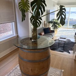 Wine Barrel Table 