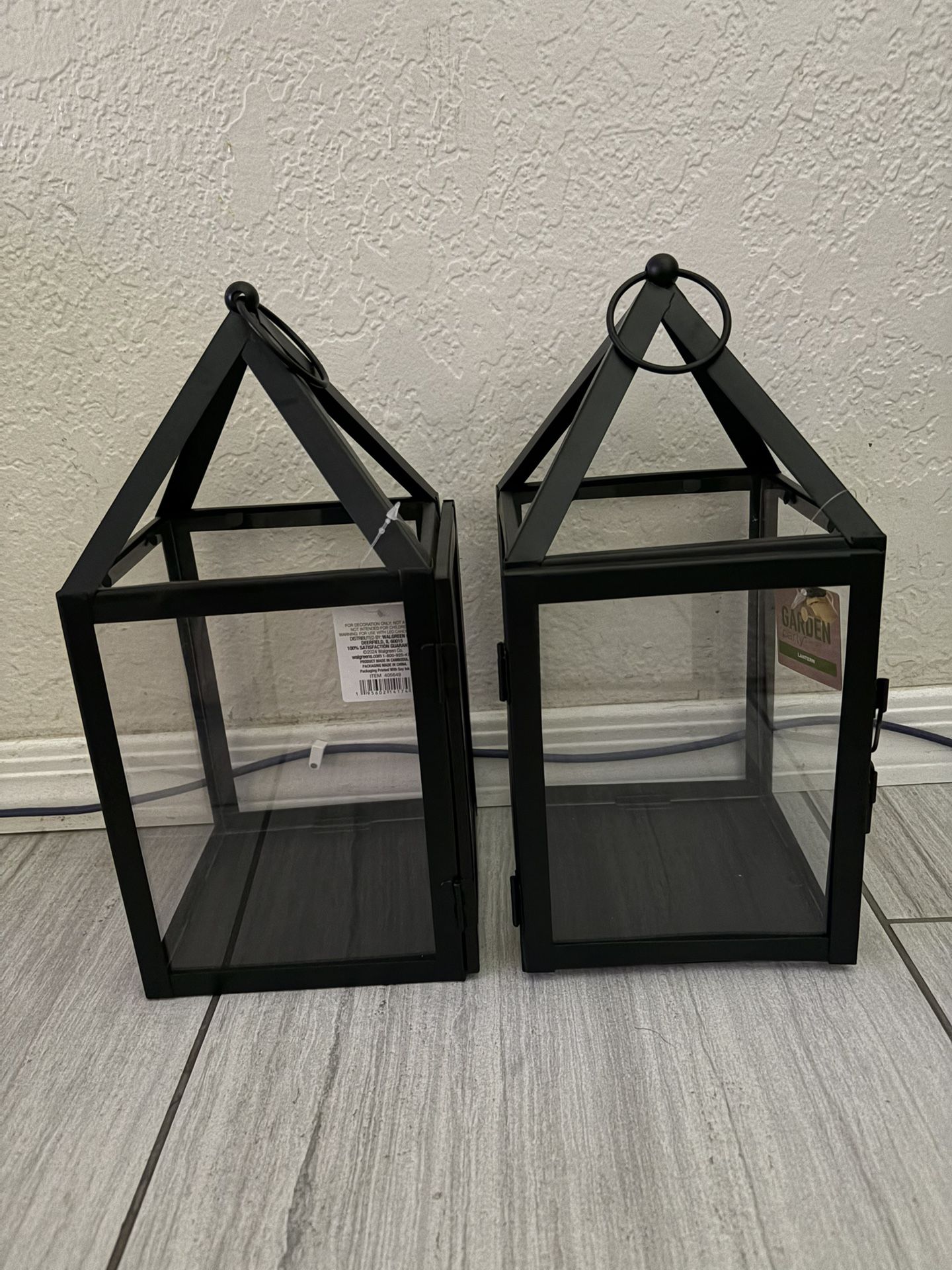 Garden Lanterns $8.00 For Both