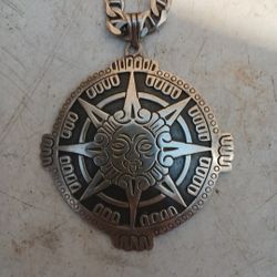 vintage aztec silver / chain
