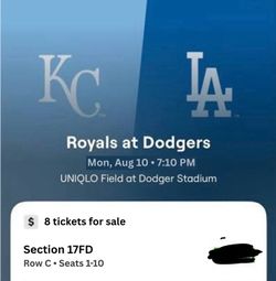 Los Angeles Dodgers vs Kansas City Royals- Mon