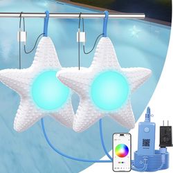 Pool Lights for Above Ground Pools Waterproof,Underwater Led Pool Light with APP Control for Inground Pools,20W RGB Magic Color Dimmable Submersible P