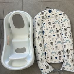 Baby Bath Tub & Baby Lounger