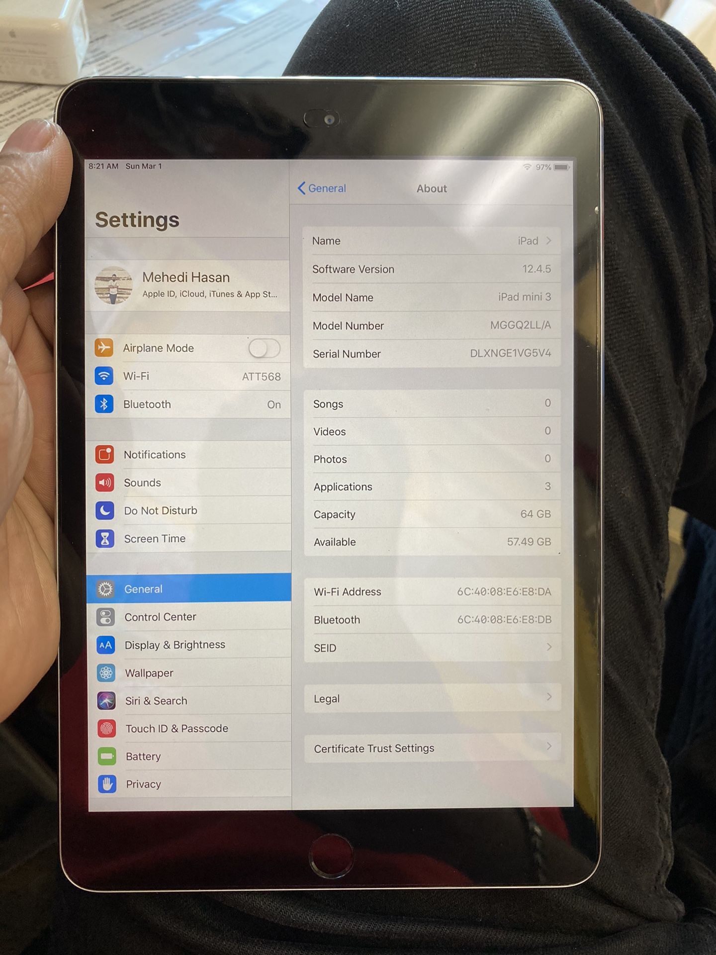 iPad mini 3 64gb (wifi,,)