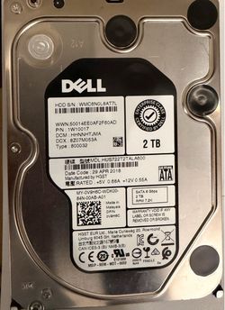 Dell HUS722T2TALA600 2TB 3.5" Hard Drive 1W10017 V9H6C