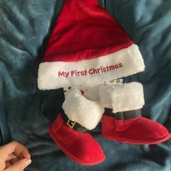 Baby Christmas Hat And Boots