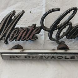 70-71 Monte Carlo Rear Tailpanel Emblems OEM set