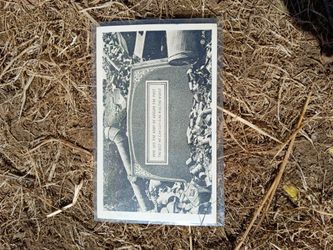 Adolf Hitlers grave rppc WW2 postmarked postcard stamps airmail