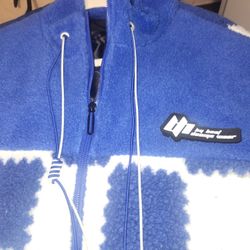 Jacket Azul Y Blanco 