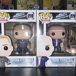 Brian and Dom Fast & Furious Funko Pops