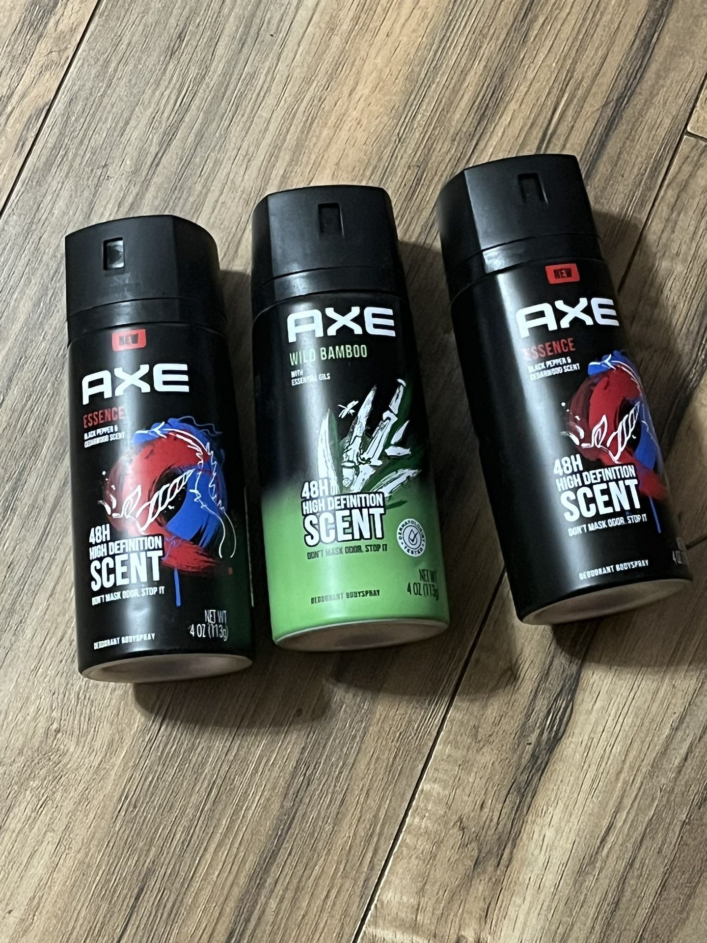 New Lot of 3 Axe Body Sprays