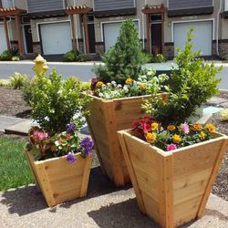 Custom Size Planter Box With Wheel Restaurant Home Decor Outdoor Raised Bed Vegetables Herb AC pool equipment heater cover