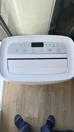 LG portable AC unit on wheels