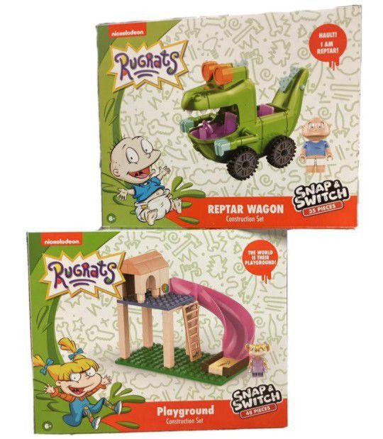 Nickelodeon Rugrats - Playground - Construction Set  - Snap & Switch - New
TAKE BOTH FOR $15