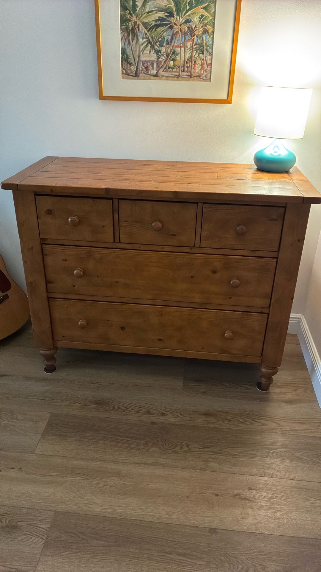 Pottery barn 5 Drawer Solid Wood Dresser