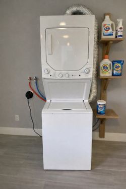 GE stackable washer and dryer